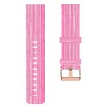 For Samsung Galaxy Watch 4 44mm 20mm Nylon Woven Watch Band(Pink)