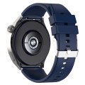 For Huawei Watch GT2 Pro / GT2e 22mm Protruding Head Silicone Strap Silver Buckle(Navy Blue)