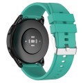 Protruding Head Silicone Strap Silver Buckle For Samsung Galaxy Gear S3 Classic 22mm(Teal Green)