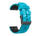 For Xiaomi Watch Color 22mm Football Pattern Two-Color Silicone Strap(Blue+Black)