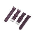 For Garmin Forerunner 45 / Forerunner 45S Universal Twill Solid Color Silicone Watch Band(Purple)