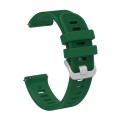 For Garmin Forerunner 55 20mm Silicone Twill Watch Band(Green)