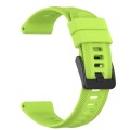 For Garmin Approach S60 22mm Solid Color Silicone Watch Band(Lime Color)