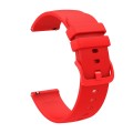 For Garmin Vivoactive 4S 18mm Solid Color Soft Silicone Watch Band(Red)