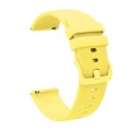 For Garmin Forerunner 55 20mm Solid Color Soft Silicone Watch Band(Yellow)