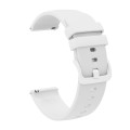 For Garmin VivoMove Style 20mm Solid Color Soft Silicone Watch Band(White)