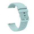 For Xiaomi Haylou RS4 LS12 22mm Solid Color Soft Silicone Watch Band(Sapphire Green)