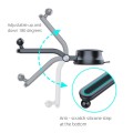 A190+X157 Car Phone Holder Dashboard Sucker Mount Stand  Retractable Clamp Arm