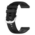 For Xiaomi MI Watch Color 22mm Solid Color Soft Silicone Watch Band(Black)