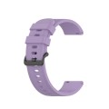 For Xiaomi MI Watch Sport 22mm Solid Color Soft Silicone Watch Band(Purple)