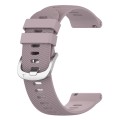 For Garmin Vivomove 3S 18mm Solid Color Silicone Watch Band(Roland Purple)