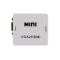 JSM Mini Size HD 1080P VGA to HDMI Scaler Box Audio Video Digital Converter Adapter