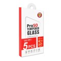 5 PCS For Xiaomi 12 Lite ENKAY Full Glue 0.26mm 9H 2.5D Tempered Glass Full Film