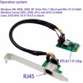 ST7245 M2 to RJ45 Network Card  for  RTL8111F Chipset