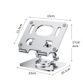 2026 Folding Adjustable Height Ergonomic 360 Rotation CNC Aluminum Desk Laptop Stand