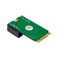 ST551 6Gbps PCIe B+M key to 2 Port SATA 3.0 Card M.2 to dual SATA  Adapter