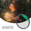 K&F CONCEPT SKU.1824 82mm Black Diffusion 1/4 Lens Filter Kit Dream Cinematic Effect Filter for Vlog