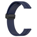 For Huawei Watch GT3 42mm 20mm Solid Color Magnetic Clasp Silicone Watch Band(Midnight Blue)