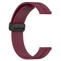 For Amazfit GTS 2 20mm Solid Color Magnetic Clasp Silicone Watch Band(Burgundy)