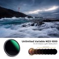 K&F CONCEPT KF01.1838 82mm Variable ND3-ND1000 ND Filter 1.5-10 Stops Waterproof Filter
