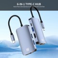 JUNSUNMAY 6 in 1 Type-C to 4K HDMI / Ethernet Docking Station Adapter USB-C Hub Multiport Converter