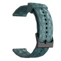 For Amazfit GTS 2 Mini 20mm Football Pattern Solid Color Silicone Watch Band(Rock Cyan)