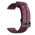 For Amazfit GTR 3 Pro 22mm Football Pattern Solid Color Silicone Watch Band(Wine Red)