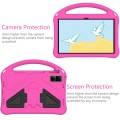 For OPPO Pad Air 10.36  2022 EVA Shockproof Tablet Case with Holder(Rose Red)