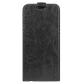 For Wiko T10 R64 Texture Vertical Flip Leather Phone Case(Black)