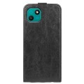 For Wiko T10 R64 Texture Vertical Flip Leather Phone Case(Black)