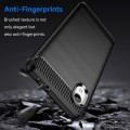 For Samsung Galaxy A22e Brushed Texture Carbon Fiber TPU Phone Case(Black)