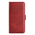 For Samsung Galaxy S23 Ultra 5G Dual-side Magnetic Buckle Leather Phone Case(Red)