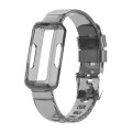 For Fitbit Inspire 3 TPU Integrated Watch Band(Transparent Black)
