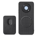 For Huawei Nova Y90 Carbon Fiber Leather Card Magsafe Case(Black)