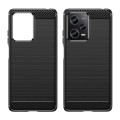 For Xiaomi Redmi Note 12 Pro Speed Brushed Texture Carbon Fiber TPU Phone Case(Black)