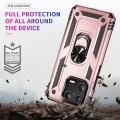 For Xiaomi 13 Shockproof TPU + PC Phone Case with Holder(Rose Gold)