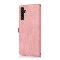 For Samsung Galaxy A14 5G Zipper Card Slot Buckle Wallet Leather Phone Case(Pink)