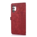For Samsung Galaxy A13 4G / 5G Zipper Card Slot Buckle Wallet Leather Phone Case(Red)