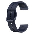 For Samsung Galaxy Watch 6 44mm 20mm Loop Silicone Watch Band(Navy Blue)