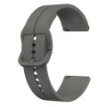 For Samsung Galaxy Watch 6 44mm 20mm Loop Silicone Watch Band(Dark Grey)