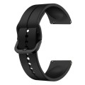 For Garmin Forerunner 55 20mm Loop Silicone Watch Band(Black)