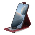 For Xiaomi Redmi K70E Zipper Wallet Vertical Flip Leather Phone Case(Red)