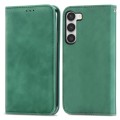For Samsung Galaxy S23 5G Retro Skin Feel Magnetic Leather Phone Case(Green)