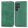 For Samsung Galaxy S24 Ultra 5G Retro Skin Feel Magnetic Leather Phone Case(Green)