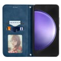For Samsung Galaxy S23 FE 5G Retro Skin Feel Magnetic Leather Phone Case(Blue)
