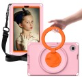 For Samsung Galaxy Tab A9 8.7 X110/X115 EVA Hybrid PC Shockproof Tablet Case with Frame(Pink)