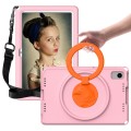 For Samsung Galaxy Tab S6 Lite 2024 EVA Hybrid PC Shockproof Tablet Case with Frame(Pink)
