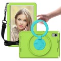 For Samsung Galaxy Tab S6 Lite 2024 EVA Hybrid PC Shockproof Tablet Case with Frame(Grass Green)