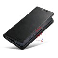 For Samsung Galaxy S23 5G Suteni Calf Texture Horizontal Flip Leather Phone Case(Black)