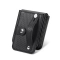 For Samsung Galaxy Z Flip4 Wristband Kickstand Card Wallet Back Cover Phone Case(Black)